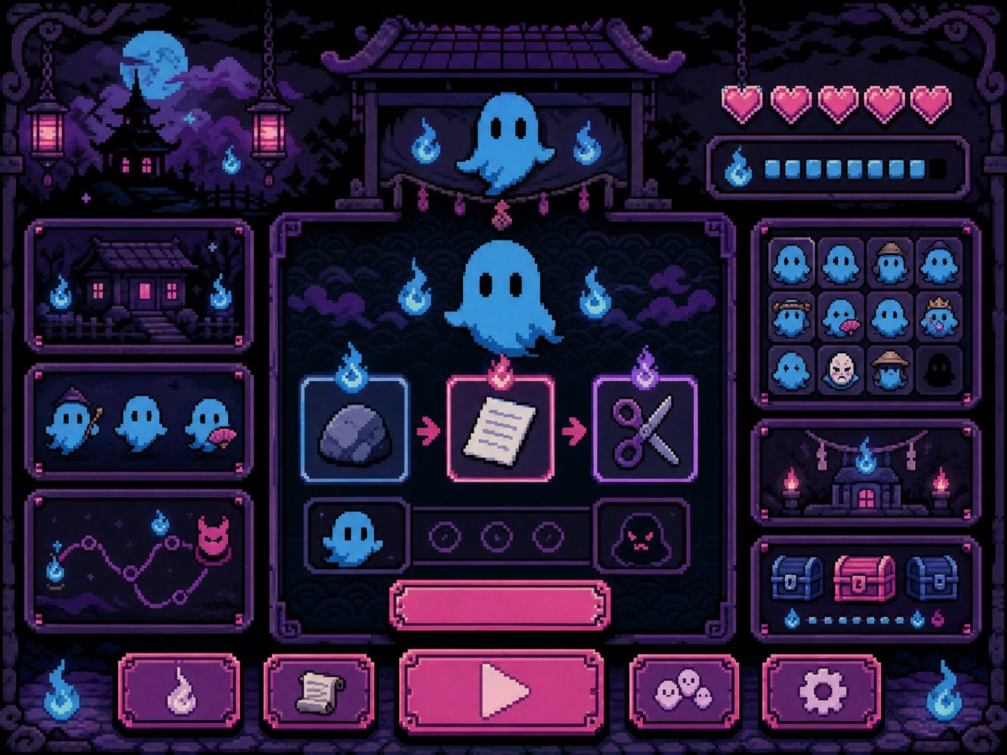色情猜拳GHOST篇 像素风游戏 场景图 5